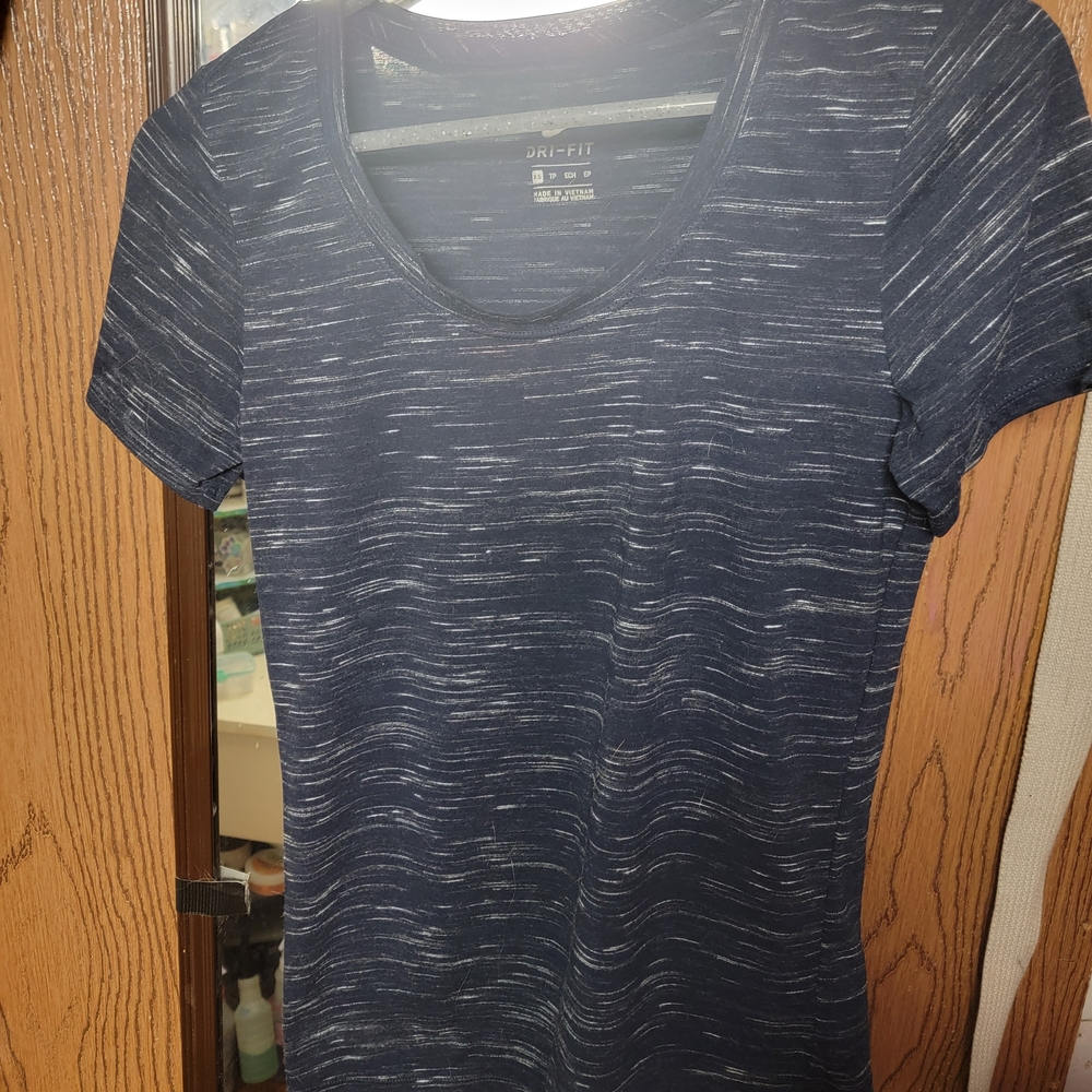 Nike Dri-FIT Short Sleeve Tee in Navy with White Heather